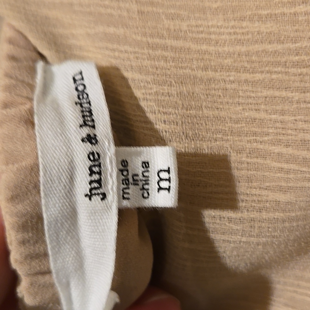 June & Hudson Cream Flutter Sleeve Halter Midi Dr… - image 6